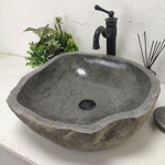 Раковина из речного камня RS-62057 (48*48*15)