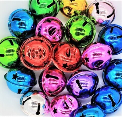 Бубенцы металл 24 мм, мультиколор