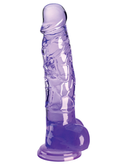 Прозрачный фаллоимитатор King Cock Clear 8 L 22,2 см, ø 5,1 см