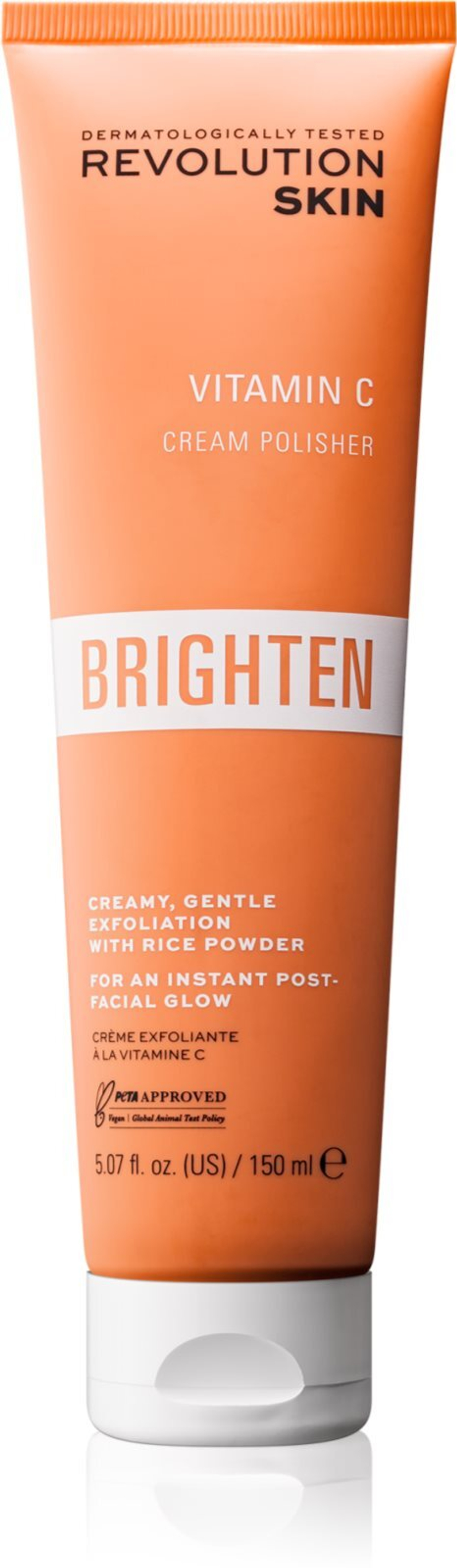 Revolution Skincare Brighten Vitamin C - осветляющий очищающий гель с эффектом пилинга /   150  ml  / GTIN 5057566621342