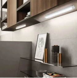 Светильник с датчиком движения IMPITER, холодный беспроводной светодиодный USB-ночник на аккумуляторе, перезаряжаемая LED лампа белый холодный, подсветка для кухни