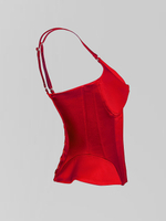 Корсет Agdali Brand атласный однотонный с двойными лямками