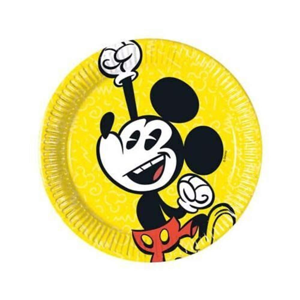 Тарелки малые Микки Олдскул, 8 шт