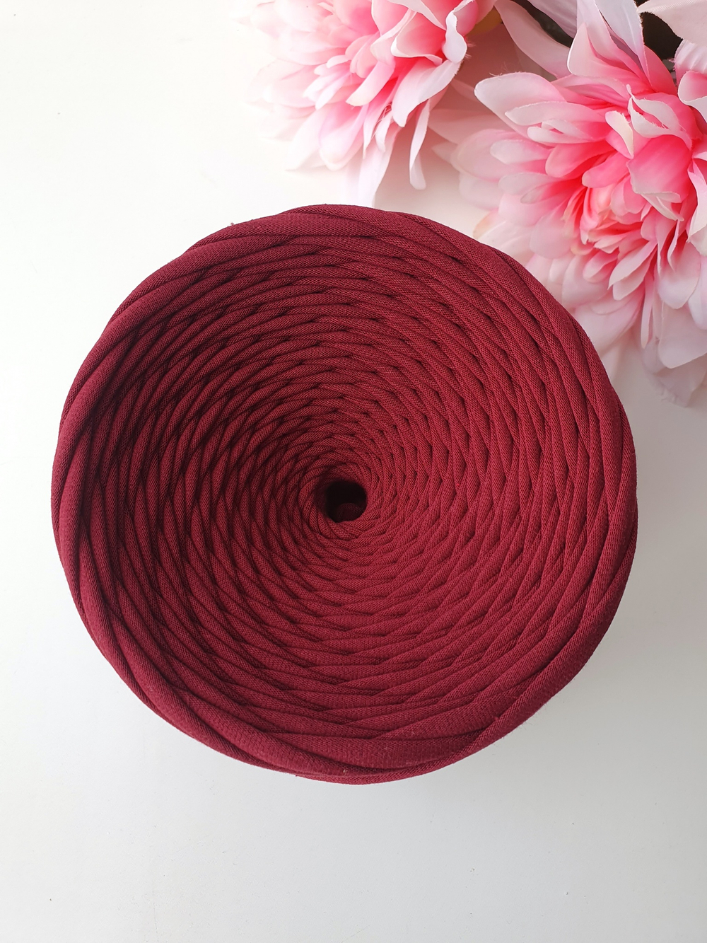 Бордо трикотажная пряжа