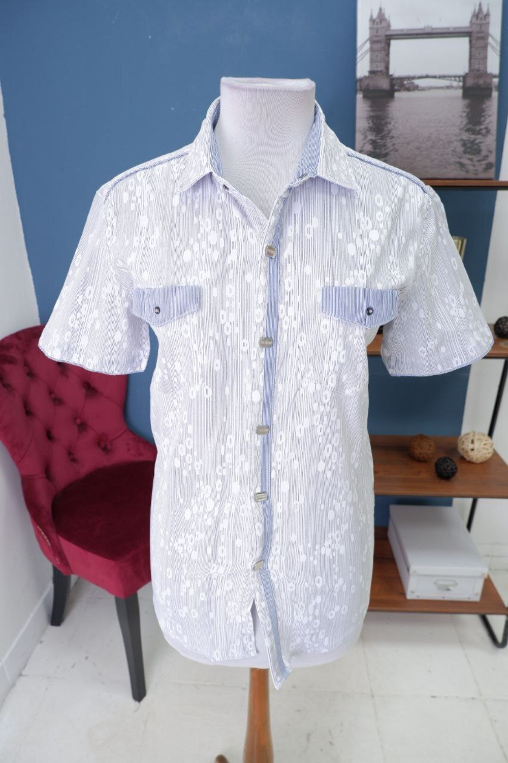 Рубашка с полосками 48 размер