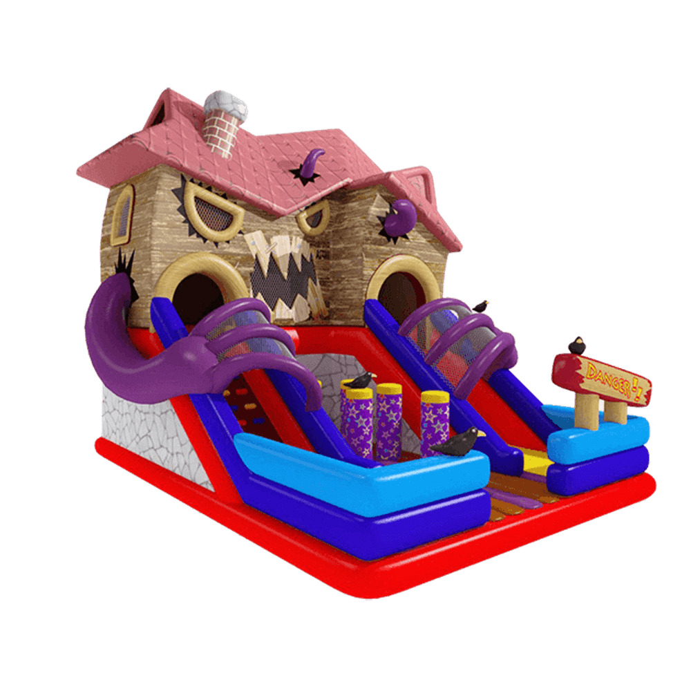Коммерческий надувной батут "Дом с привидениями"