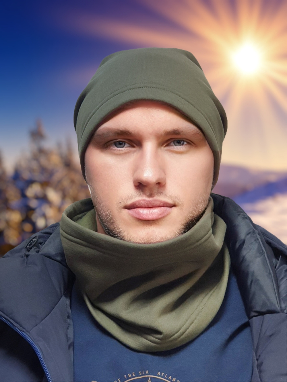 Шапка МИШЕЛЬ хлопковая утепленная