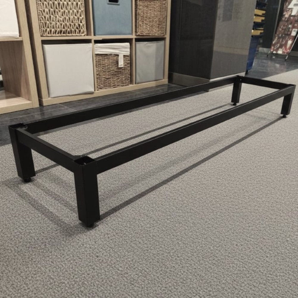 Ножка металлическая "Hyllställ" для стеллажа FORA, 146,7х37,8, черный