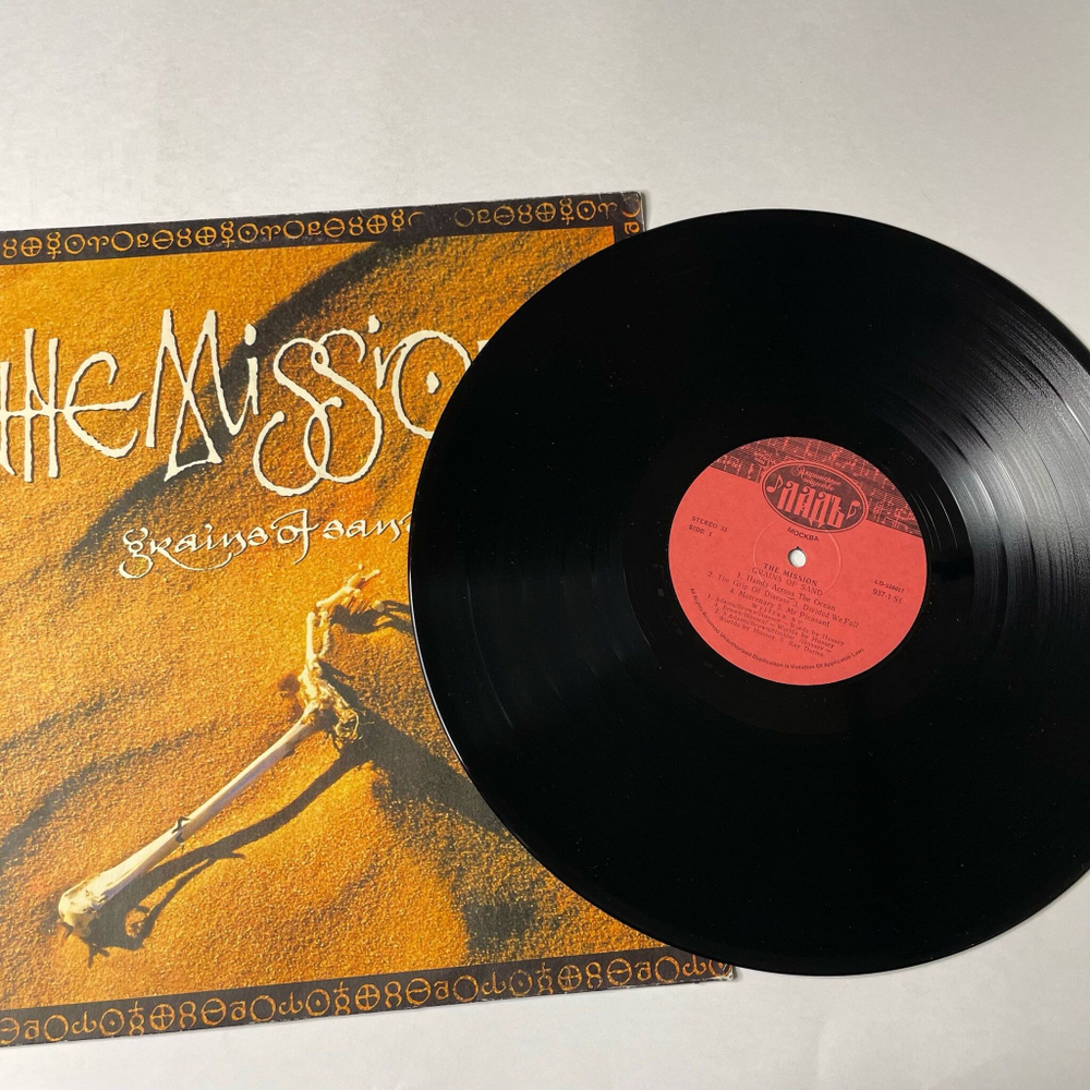 Винтажная виниловая пластинка LP The Mission Grains Of Sand (Россия 1992)
