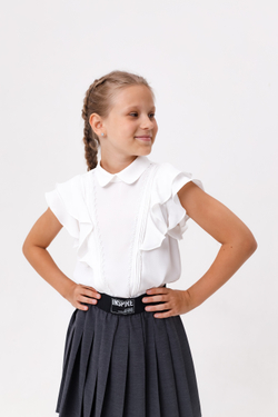 Блуза с коротким рукавом для девочки DELORAS C63296S