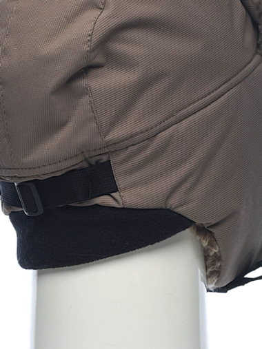 Шапка-ушанка Extreal Стрит Мех барашек Коричневый Мембрана Breathable XL(58-59) Олива
