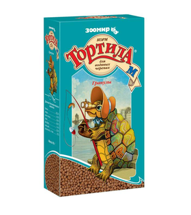 Тортила М Корм для водяных черепах гранулы 90гр.