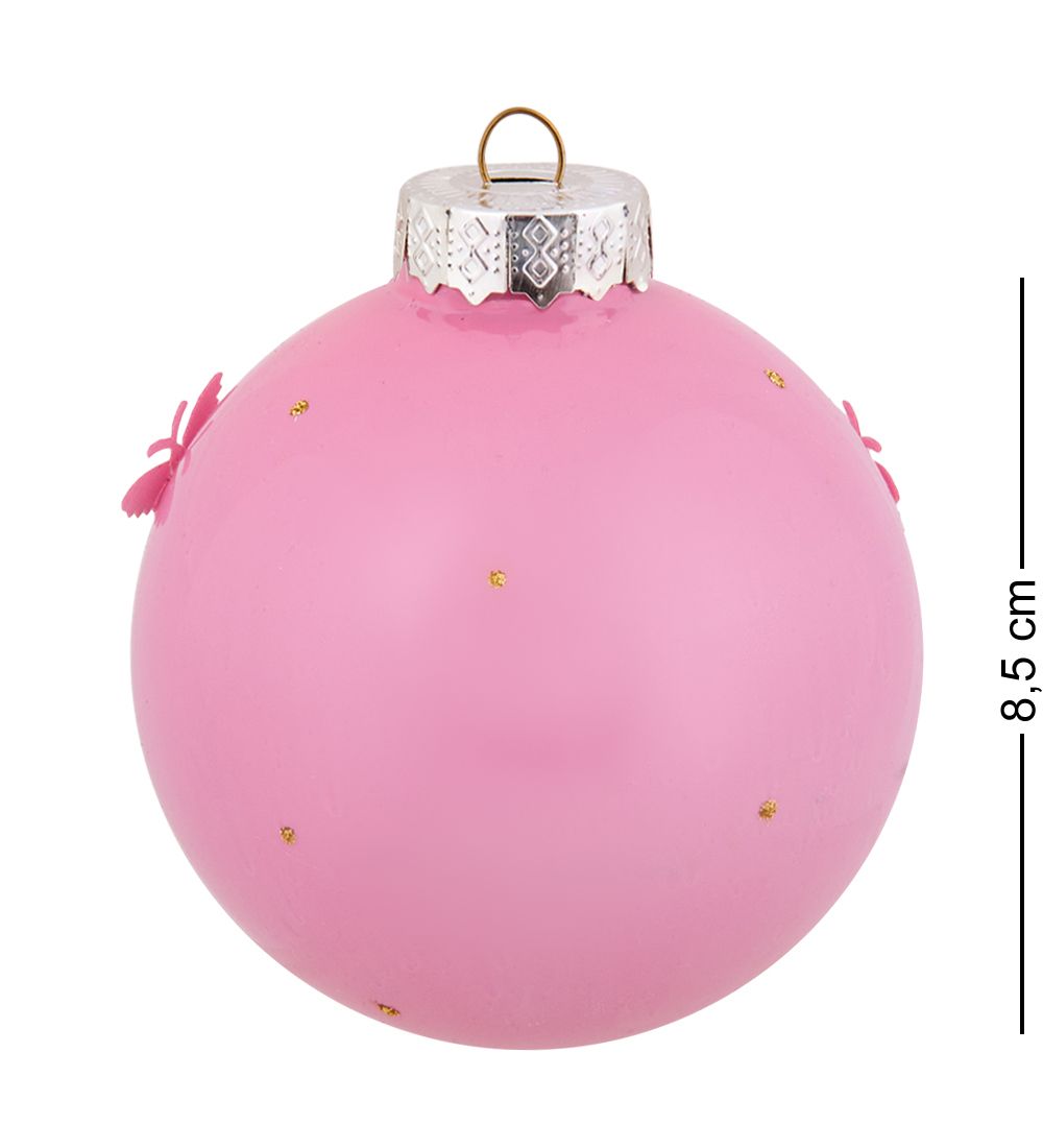 Элита НФШ-1708/4 Ел.украшение Шар «Змея» розовый 85 мм