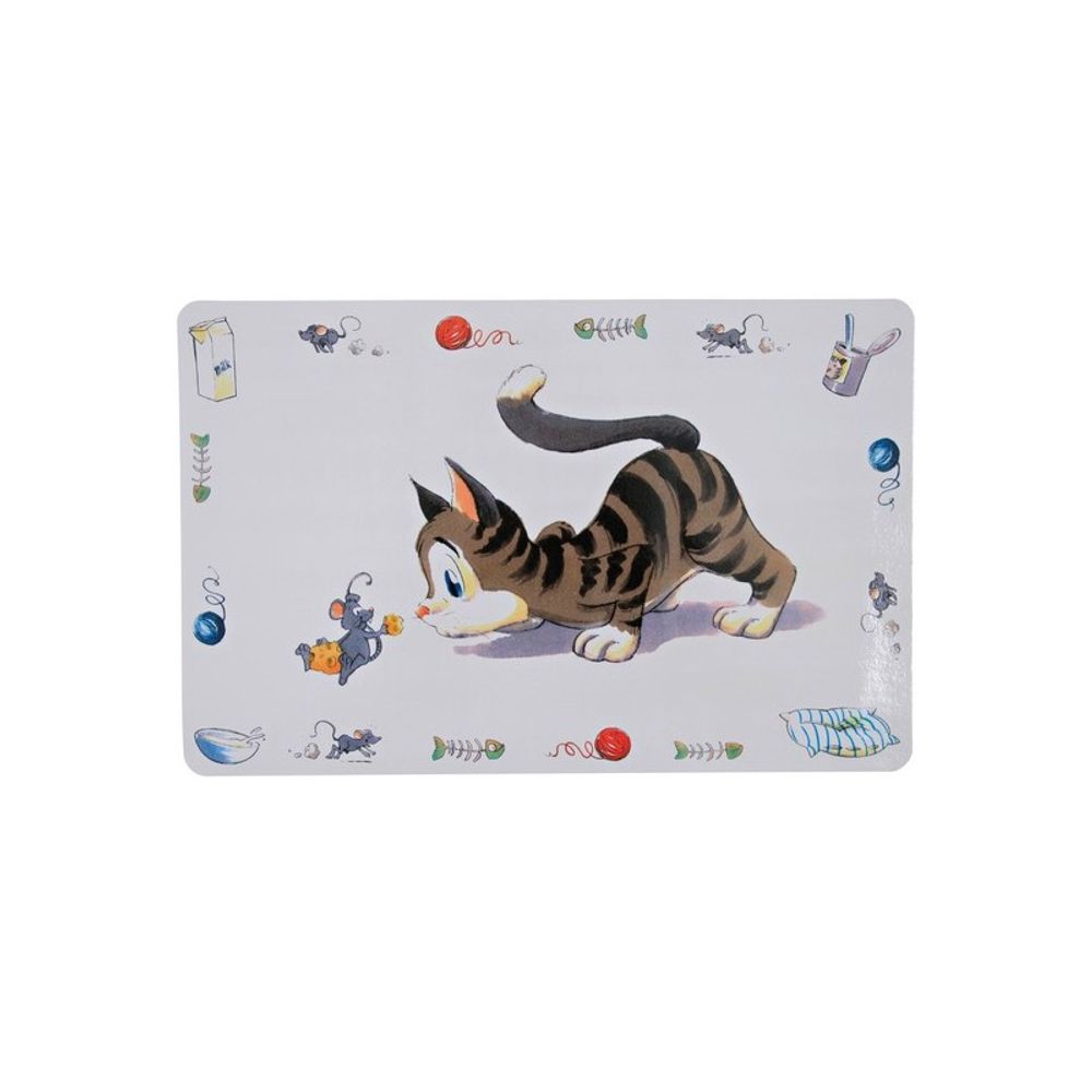 Коврик TRIXIE &quot;Кошка&quot; под миску, 44*28 см