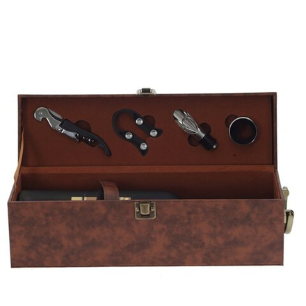 GAEM Шкатулка для бутылки с набором для вина, L37 W10,5 H12,5 см