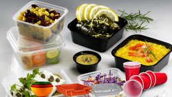 Одноразовые контейнеры "Кубик" черн. 126х126х52 СпК-1212 (500 шт.)