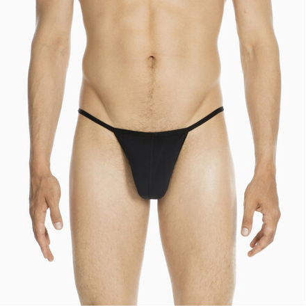 Мужские трусы стринги черные HOM PLUME G-String 359931_400004