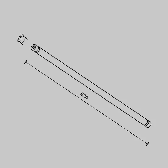 Светильник Ларк / Larc для системы освещения Shelf 3000К 13Вт 360° Technical c148cl-l900-13w3k-b