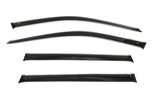 Дефлекторы боковых окон Cobra Tuning на Honda Pilot 3 2015 хромированный молдинг арт.H15215CR