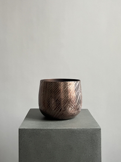 Ваза "Smoke bright" (металл), D17,5xH15 см