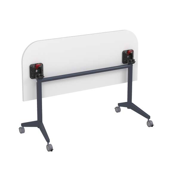 8ФСРР.102-S Складной радиусный стол-трансформер Simple с фиксаторами (1450*600*750)