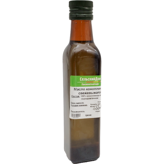 Масло конопляное сыродавленное Сельский Дом 250мл