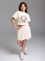 Костюм для девочки, футболка и шорты