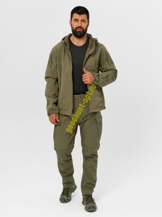 Костюм тактический утепленный Softshell Олива