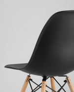 Стул Eames Style DSW черный x4 (разборный каркас)