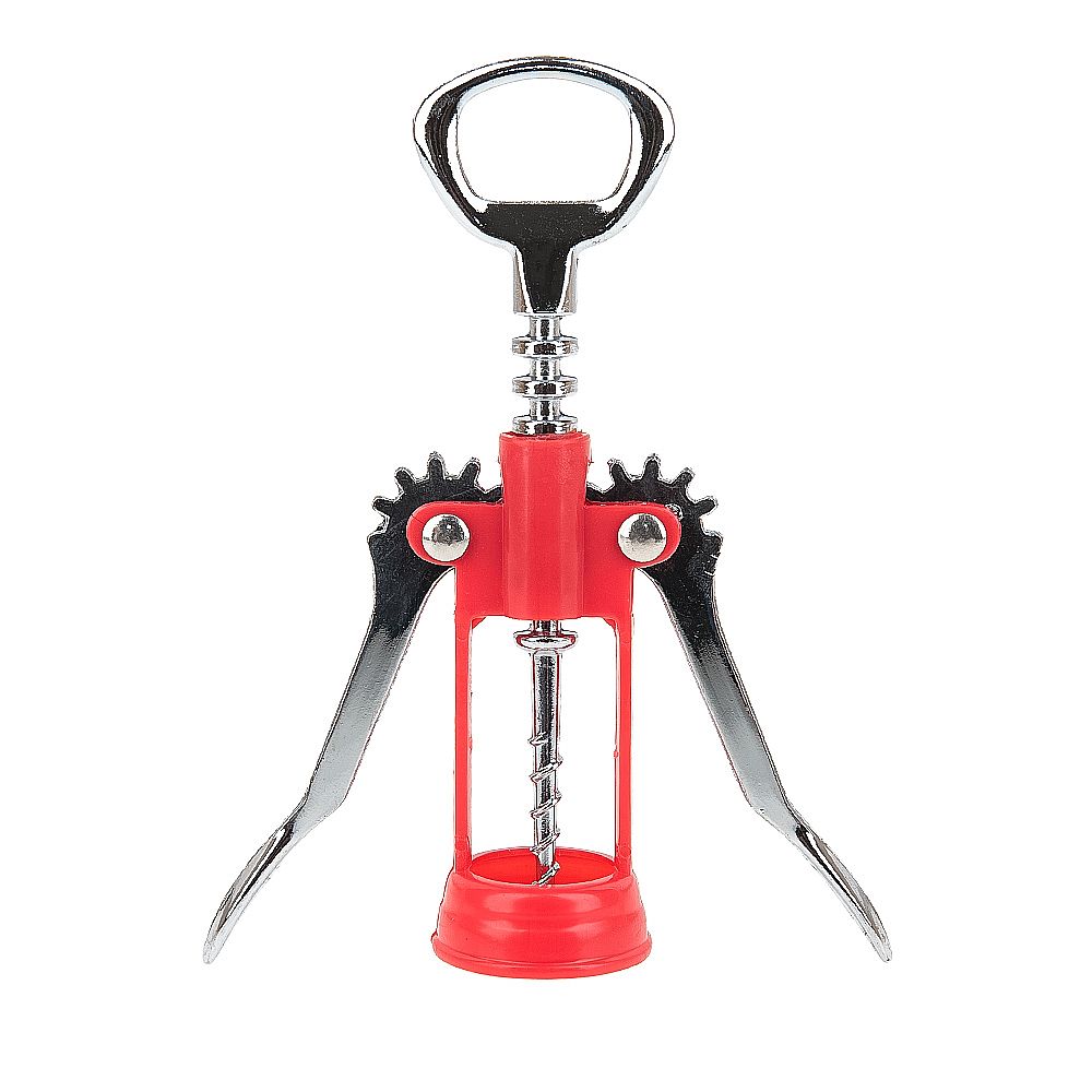 Штопор 17х6,5х3,5см (2вида) (сплав цинка, пластик) (блистерная упаковка)