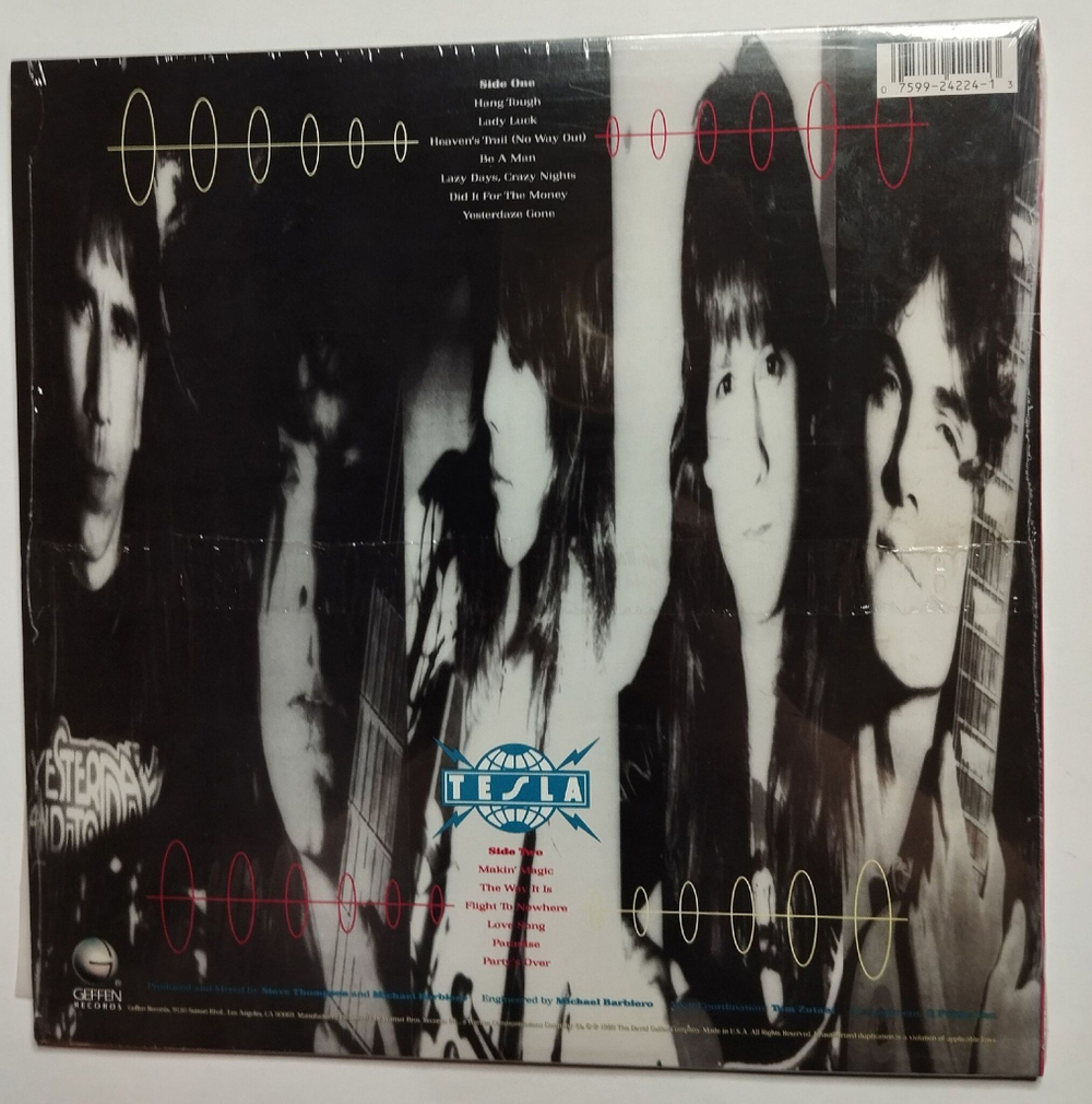 Винтажная виниловая пластинка LP Tesla The Great Radio Controversy (USA 1989)