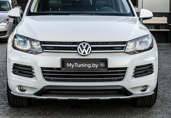 Накладка переднего бампера для VW TOUAREG 2010-2018