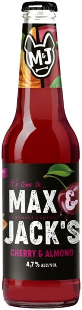 Пивной напиток Макс &amp; Джек&#39;с Вишня &amp; Миндаль / Max &amp; Jack&#39;s Cherry &amp; Almond 0.4 - стекло