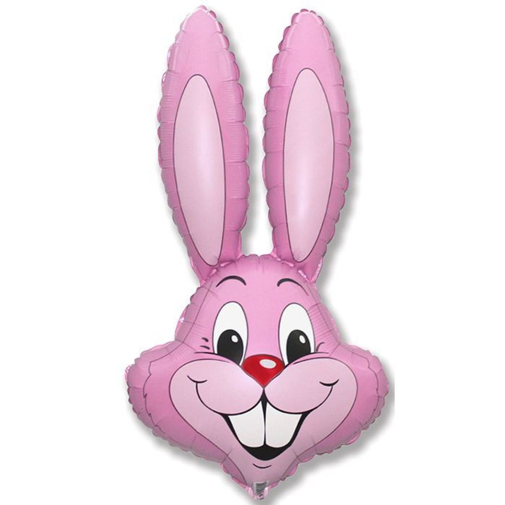 Шар-фигура/ мини фольга, Кролик розовый (FM), 42 см х 24 см