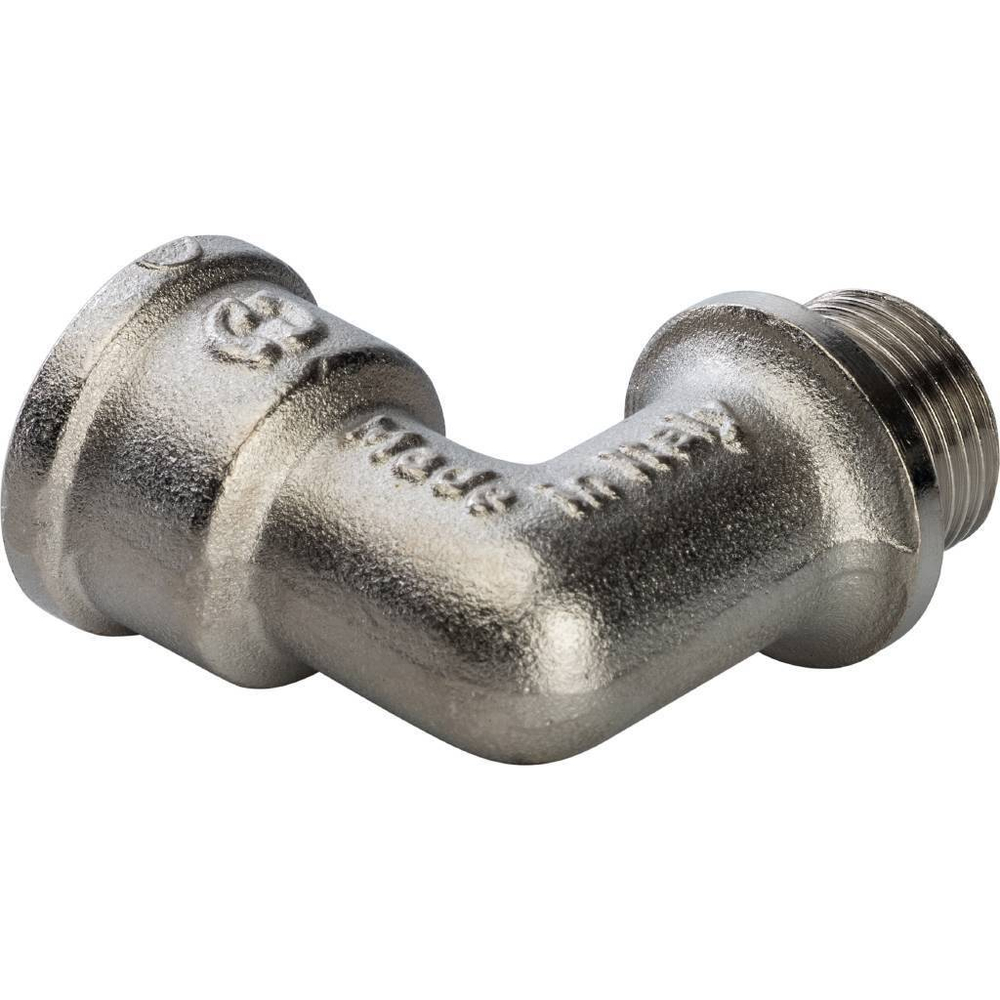 Угольник STOUT никелированный 3/8" ВР/НР с упором