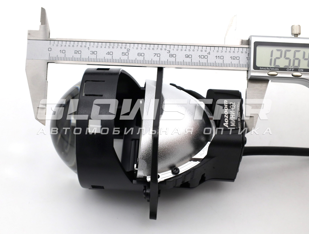 Билед модули Aozoom МИНИ-Q2 (размытая СТГ) 3.0 дюйма, 12V 63/71W, 5400/5700Lm 6000K (комплект, 2шт)