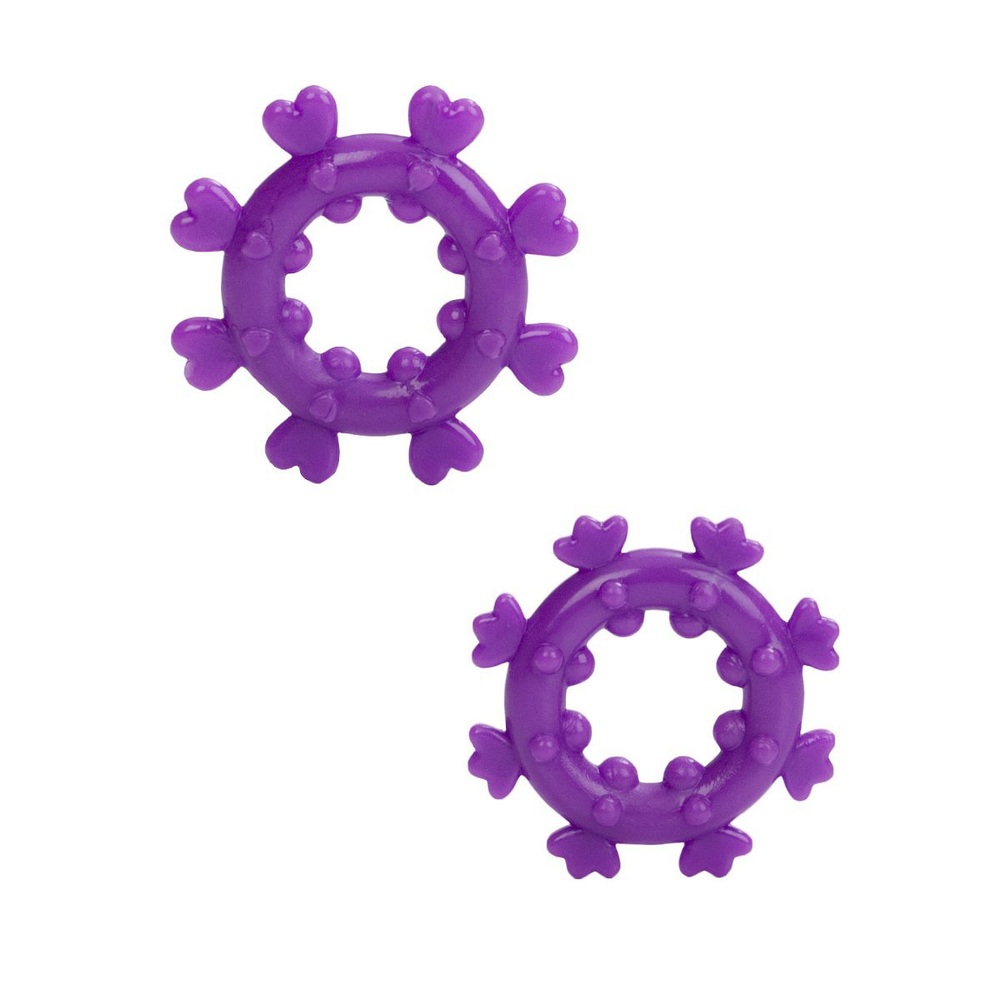 Набор из двух фиолетовых эрекционных колец MAGIC LOVE RINGS (Цвет: фиолетовый)