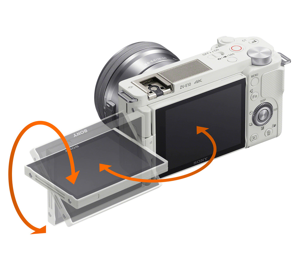 Беззеркальный фотоаппарат Sony ZV-E10 Kit + 16-50mm II, белый