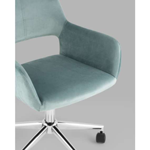 Кресло офисное ROSS велюр серо-зеленый