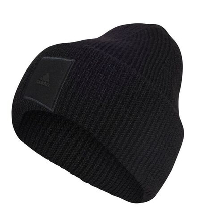 Шапка зимняя Adidas Wide Cuff Beanie - Black