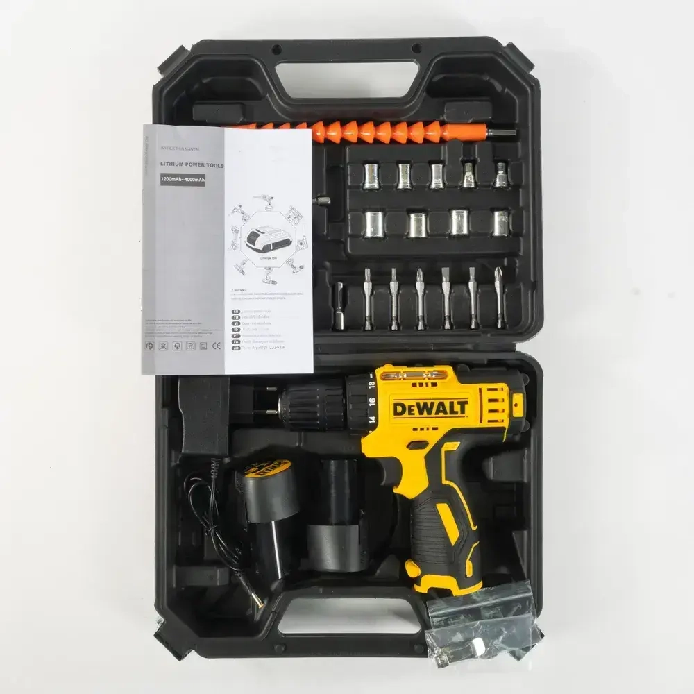 DeWalt Дрель-шуруповерт, 12 В, 28 Нм, 2 АКБ
