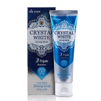 Зубная паста с ароматом лайма и мяты отбеливающая 110 г Mukunghwa Crystal White