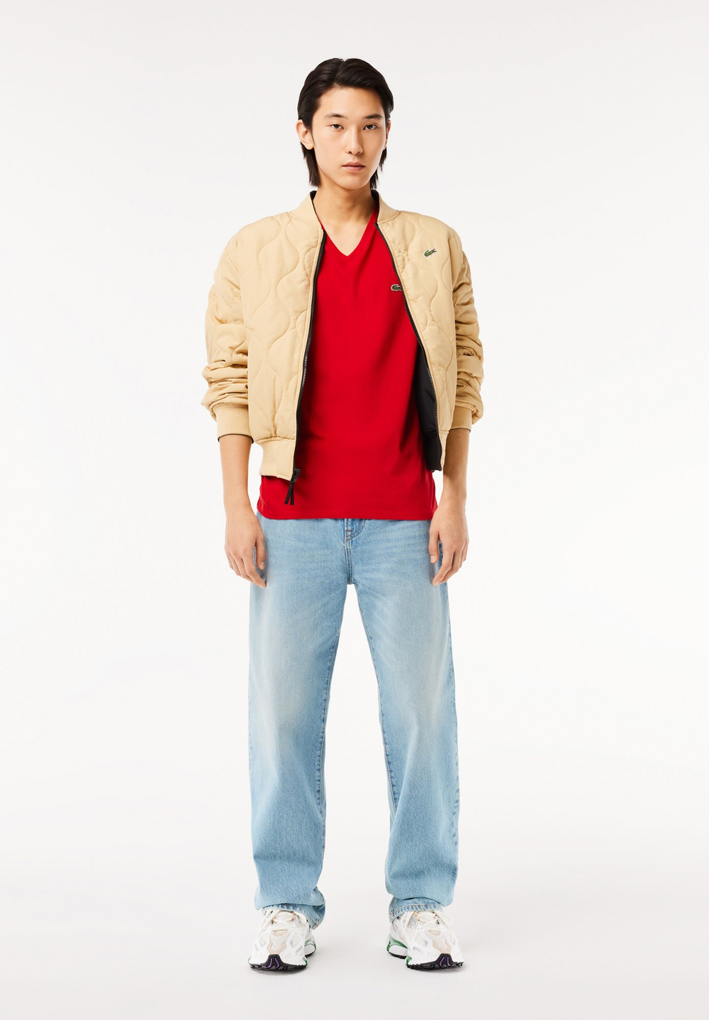 Lacoste Базовая футболка - Красный (LA222O01B-G12)