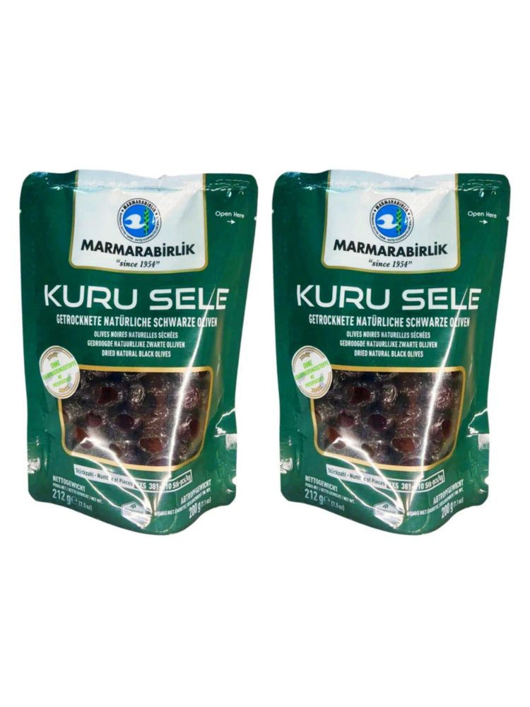 Маслины Marmarabirlik Kuru Sele 3XS вяленые 212 г x 2 шт