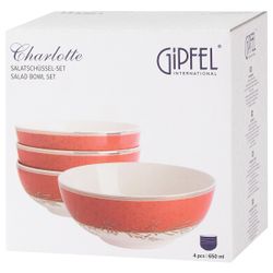 Набор салатников Gipfel Charlotte 51562 650 мл 4 предмета