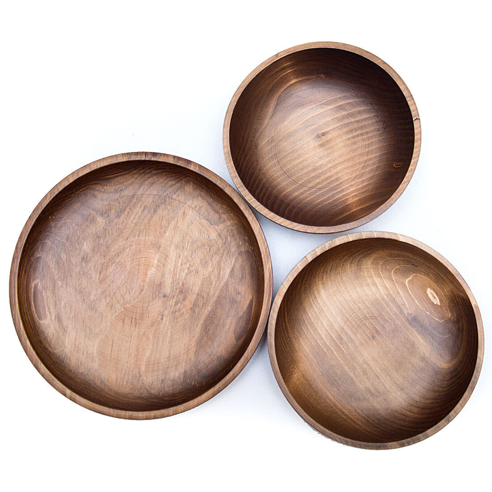Набор деревянных тарелок Art of Siberia из сибирской пихты 3 шт. TN36