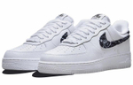 Кроссовки Nike Air Force 1 Low 07 Essential "Black Paisley" (Женская размерная сетка)