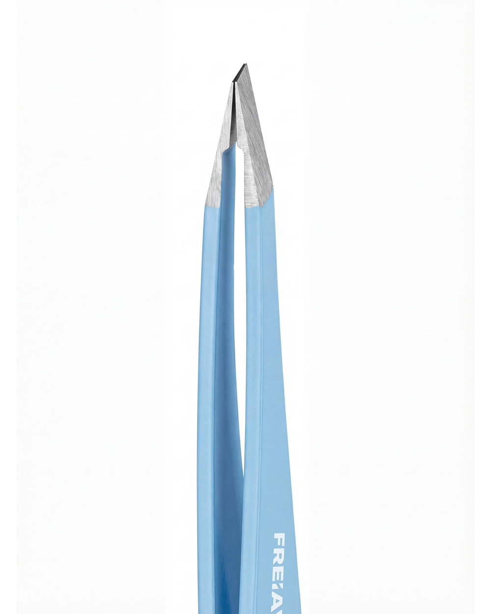 Пинцет для бровей FreiAVIVER голубой (ручная заточка)