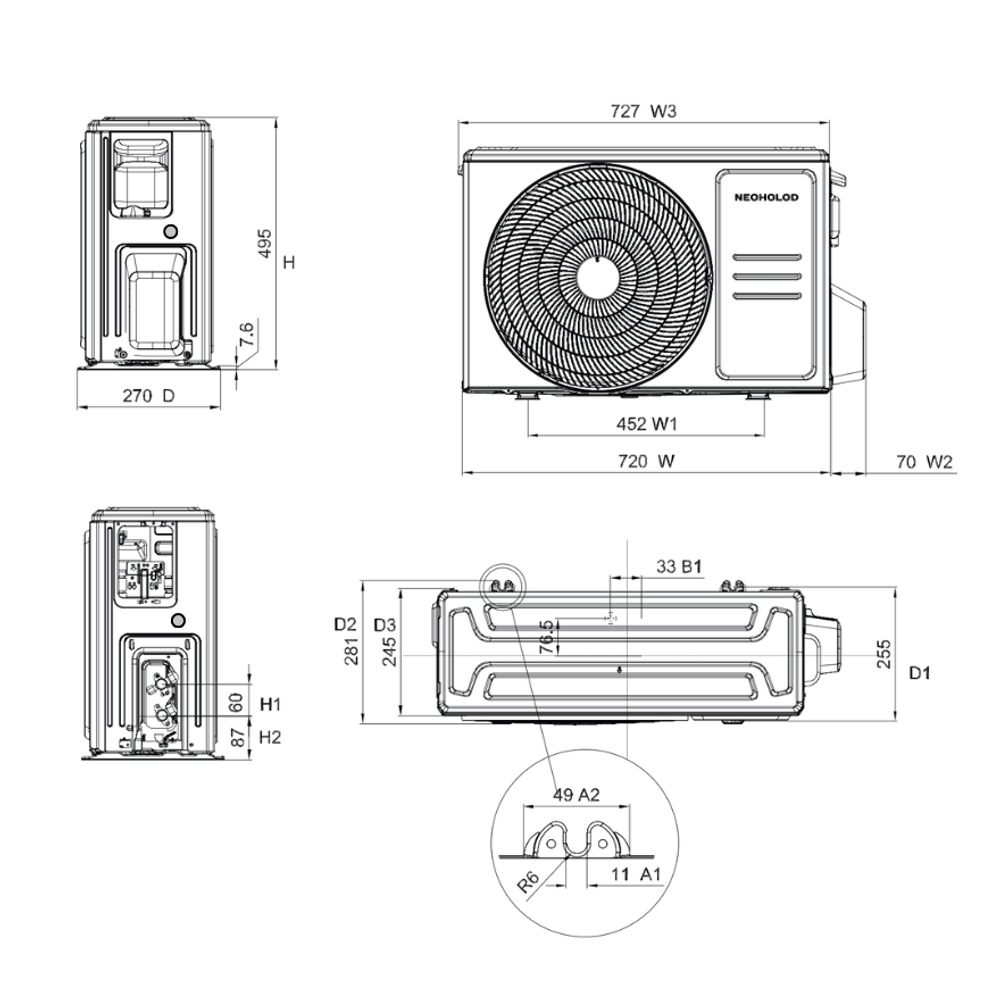 Сплит система Neoholod Оптима СС 1.5