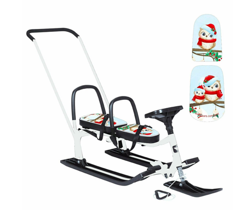 Снегокат Барс 505 Twins Baby Push Совы карнавал